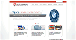 Desktop Screenshot of polytainersinc.com